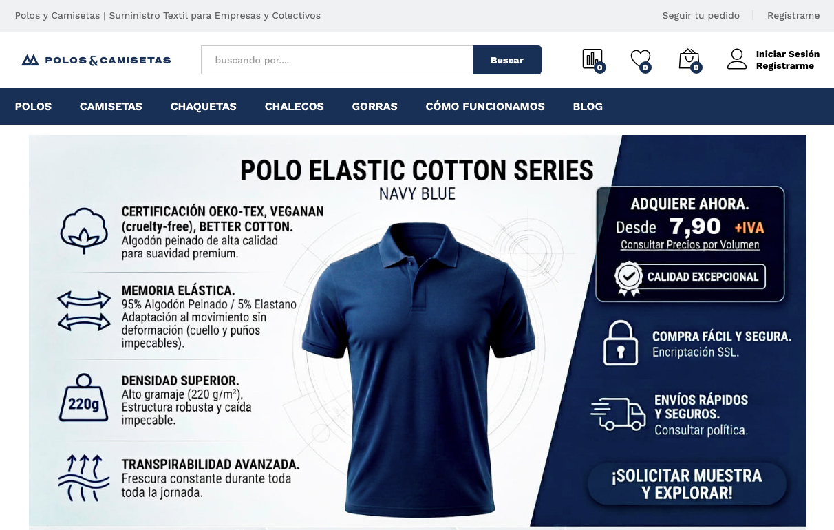 Plataforma Polos y Camisetas