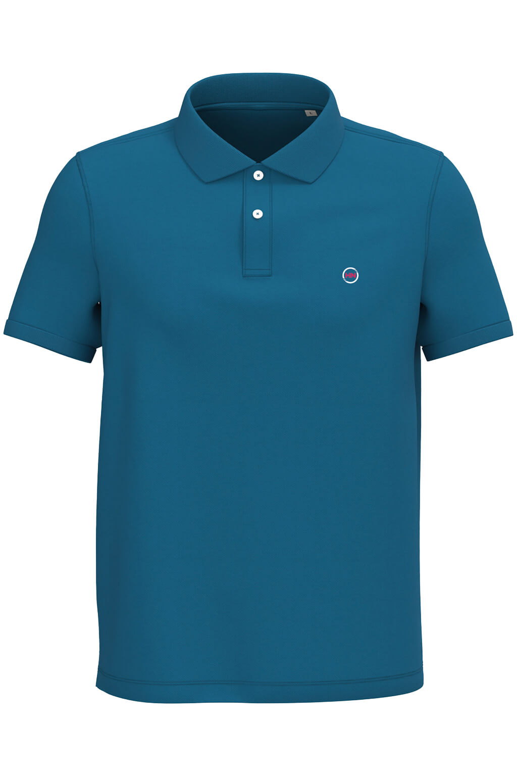 Polo HN EcoBoss 100% Algodón Orgánico 220g/m² - Azul Sapphire - Imagen 3