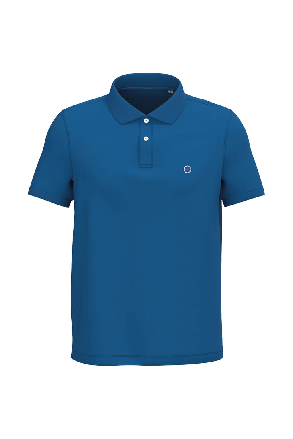 Polo HN EcoBoss 100% Algodón Orgánico 220g/m² - Azul Sea Blue - Imagen 3