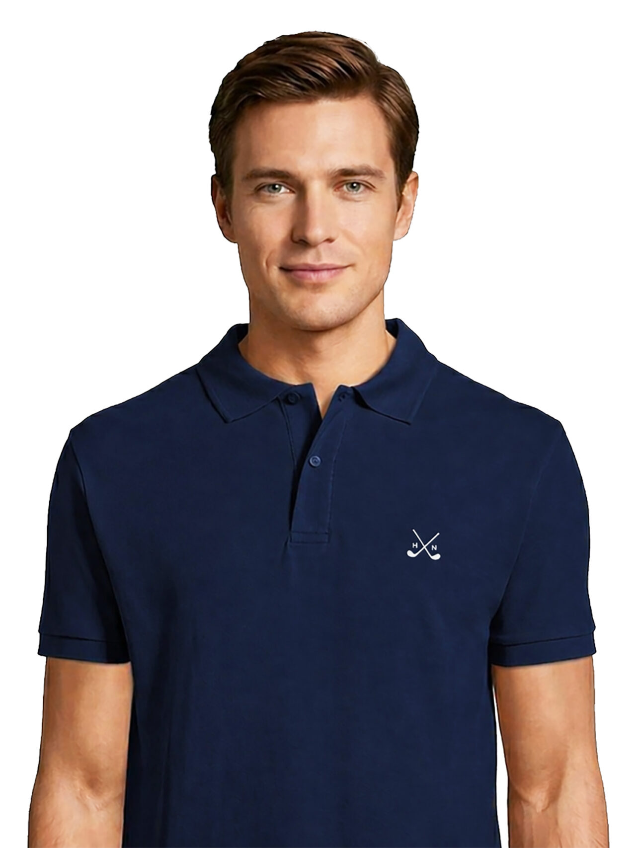 Polo HN Cotton Club 180 Azul Navy - 100% Algodón Piqué Ringspun