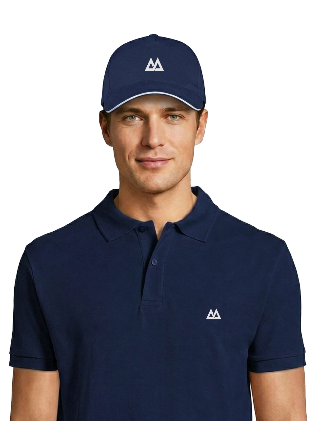 2 Polos HN Cotton Club 180 Azul Navy + Gorra de regalo